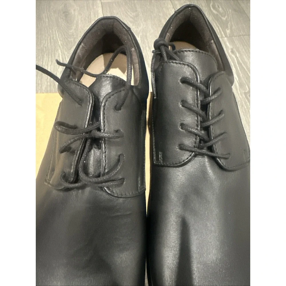 Barefoot Oxford Birkenstock Footbed EU 41 L10M8 Regular Fit Black Derby Vintage